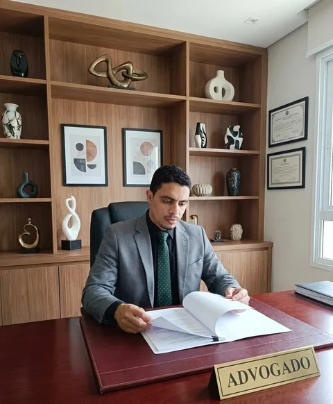 Dr. Diego Ribeiro de Souza em seu escritório