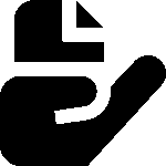 hand holding document